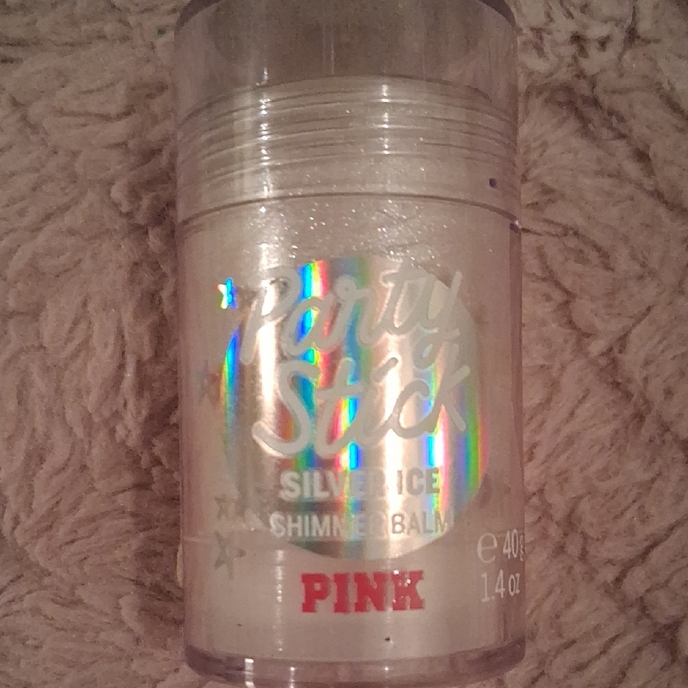 VS/PINK NWT Party Stick Silver Ice Shimmer Balm